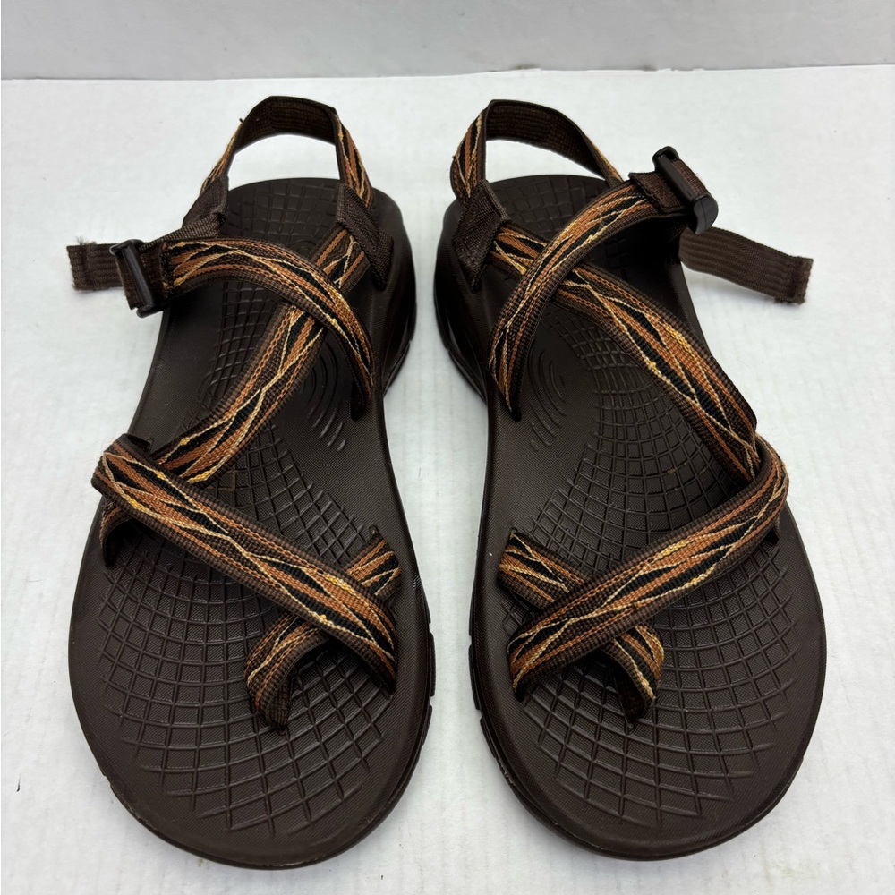 Chaco Brown Strappy Outdoor Sandals, men’s SZ 10, box 9